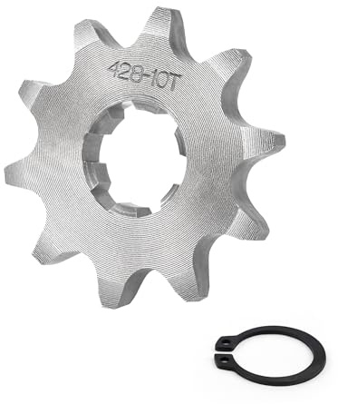 Tunejoy Moto Pignone 428 10T 17mm Motore Pignone Anteriore per 50cc 70cc 90cc 110cc 125cc Dirt Pit Bike Mini Bike ATV 4 Ruote Moped