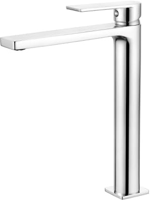 Grifo Monomando Alto Alpha para Lavabo - Fácil Instalación, Acabado Premium - Diseño Elegante, Ahorro de Agua y Durabilidad - CROMO