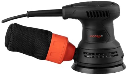 Lijadora Rotorbital Excéntrica Dnipro-M PE-29S 290W, 125 mm, Rosca M14 | Órbita excéntrica de 2,5 mm de lijado │ Bolsa recogepolvo de doble capa │ Peso de 1,4 kg, bajo nivel de vibraciones