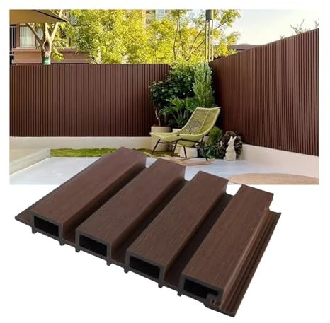 Panneaux acoustiques à lattes en bois pour personnalisation de terrasse et d'arrière-cour, clôture de jardin, panneau mural décoratif