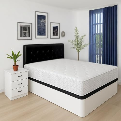 Muebles en Oferta Colchón Viscoelástico | Multicapa | Grosor 24cm | Firmeza Media Alta | Dolores de Espalda | Doble Cara | Transpirable | Antiácaros (135x190, 24, Medio-Alto, Centímetros)
