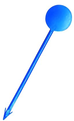 100 Stück Estrichmesspunkte Messpunkt CM - Messstellen Estrich - Messpunkte mit Widerhaken Farbe BLAU