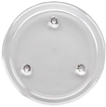 Auratrove Supporto in vetro trasparente, piatti rotondi per candele a colonna, decorazione per la casa, base stabile per eventi, 10 cm o 13 cm