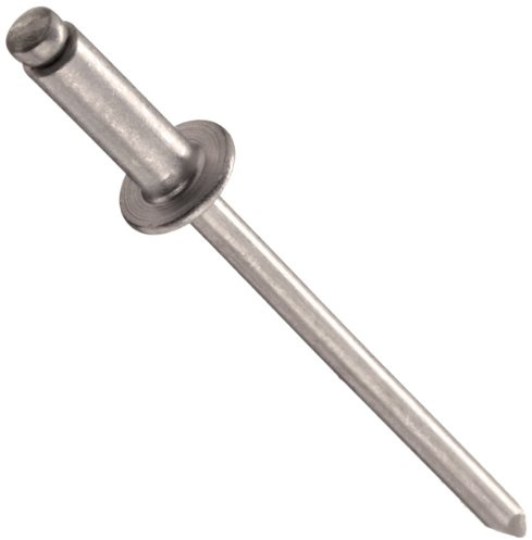 Small Parts Stainless Steel Blind Rivet, Meets IFI Grade 51, 0.063-0.125 Grip Range, 1/8 OD, 0.275 Length, #30 Drill Size (Pack of 100)