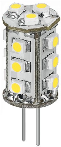 Goobay 30357 LED-Chip für G4 Lampensockel mit 15 SMD LEDs Leuchtfarbe warmweiß