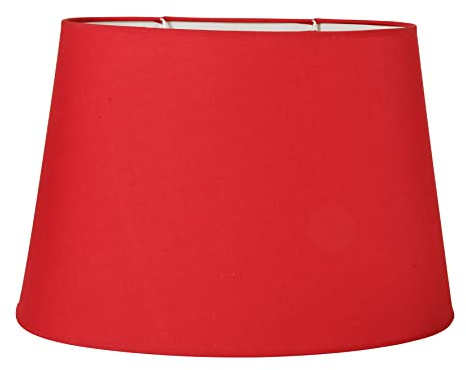 Ostaria 91858 - Pantalla ovalada - Color ROJO - Dimensiones: Diámetro 44,5 x Alto 30cm - Protección U.V. 3