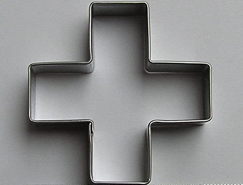 Cruz 5 cm, Molde para galletas, forma de galletas de acero inoxidable, Cruz Suiza, Cruz Roja