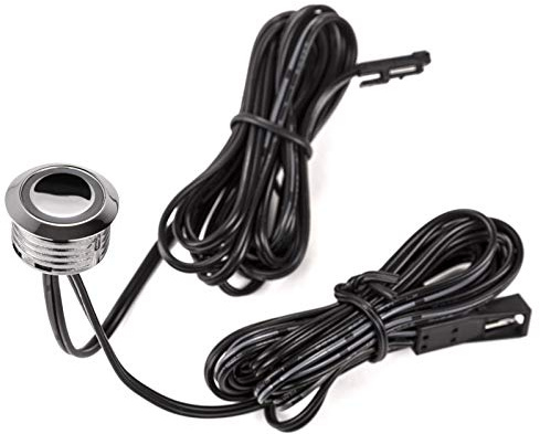 SOTECH 2X Einbau-Berührungssensoren SO3E zum Schalten u. stufenlosen Dimmen | 12V DC / 20 W, mit blau leuchtendem Ring Touchsensor und Memoryfunktion