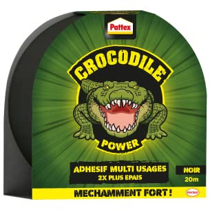 Pattex Cinta adhesiva de 2 capas, extra gruesa y resistente, extra adhesiva para reparaciones, rollo adhesivo apto para muchos usos, color negro