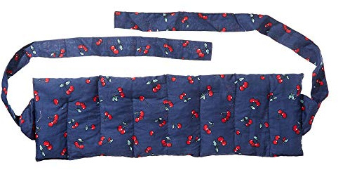 Cojín térmico de huesos de cereza con forma de cereza