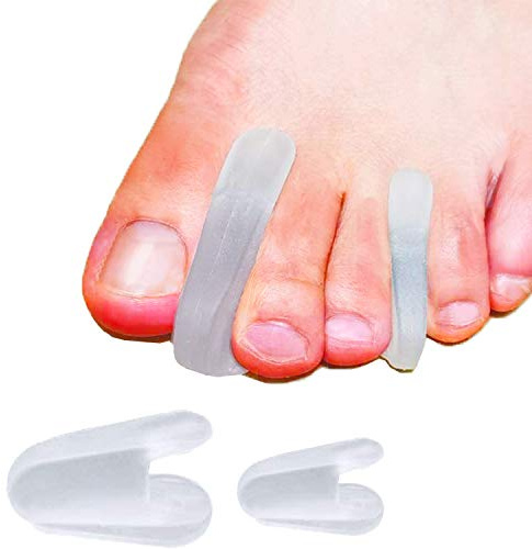 Mcvcoyh 10 pièces Séparateurs d'orteils évasés en gel et protection d'orteil- Soulagement et traitement de l'oignon hallux valgus - Conception évasée qui reste en place