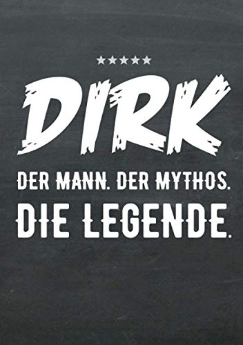 Buch-Kalender 2021 im Format A5 - Dirk, der Name, das Geschenk - Dirk, der Mann, der Mythos, die Legende: Kalenderbuch, Terminplaner und ... alle mit dem Namen Dirk, 1 Woche = 2 Seiten