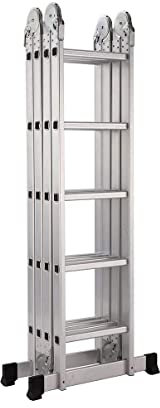 TREPPE Scala articolata pieghevole multifunzione alluminio 4 x 5 gradini 5, 82 m treppe