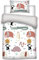 Parure de Lit Little Animals pour Bébé ou Petit Lit - Housse de Couette 100x135 cm + Taie d'oreiller 40x60 cm
