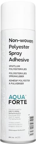 AquaForte Colle en Spray X45 – 500 ml | Adhésif Polyester Non-tissé | Fixation Rapide et Durable | Multi-supports (Mousse, Bois, Carton, Plastique)