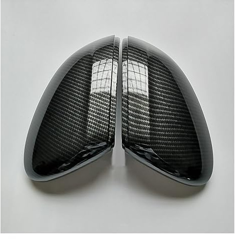 Auto Spiegelkappen Carbon Spiegel Abdeckung Kappen Für VW Für Passat B8 Für Variante Für Arteon Seite Spiegel Abdeckungen Kappen 2016 2017 2018 2019 Rückspiegelgehäuse (Farbe : With blind spot hole)