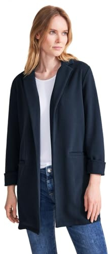 Street One Damen Long Blazer, deep Blue, 38