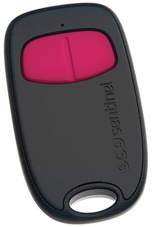 SCS Sentinel, AAM0131, 2-kanals grindfjärrkontroll med rullande hemlig kod, sändningsfrekvens 433,92 MHz, 1 CR2016 litiumbatteri, SimplyControl, Fuchsia
