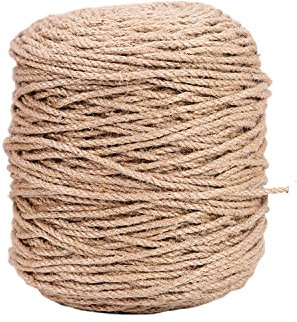 Gartenschnur, strapazierfähig, natürliche Juteschnur, Hanfseil, Länge 200 Meter, Durchmesser 2/4 mm, Kunsthandwerk, Juteseil, Verpackungsmaterialien, Verpackungsschnur, Durchmesser 2 mm (Size : Diame