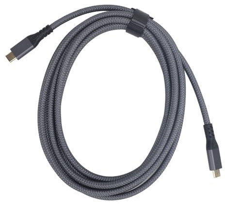 Yunseity Cable USB C a USB C Salida de Vídeo Profesional 4K 60Hz Tipo C 3.2 Gen 2 Cable de Tableta para Dispositivo con Puerto USB C (3 metros/9,8 pies)