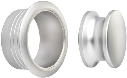 SOTECH Push-Lock Midi pomolo Ø 23 mm acciaio inox look incl. rosetta per porte di 19 mm di spessore, maniglia adatta per mini serratura