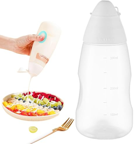 Recipiente para salsa para exprimir - Botella exprimible para cocinar