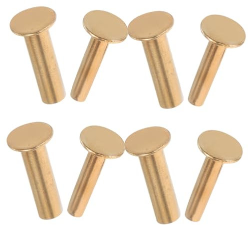 Ciieeo Kit De 4 Pares De Remaches Para Mangos De Cuchillos De Cocina Hechos a Mano Accesorios De Fijación Para Mango Remaches Semitubulares Para Reparación Y Bricolaje