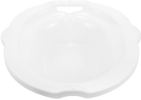 SEWOART Sitz Bath Basin Over Toilet Seat, White Pp Postpartum Care Wash Basin for Elderly and Pregnant Women, Medical Grade Hygiene Soaking Function for Hemorrhoidal and Perineal Relief