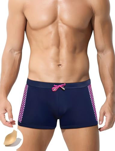 SEAUR Homme Maillot de Bain Boxer de Bain pour Homme Shorts de Bain Piscine Plage Natation Men Swimming Trunks XL
