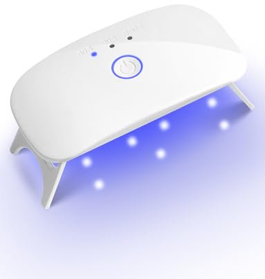 Mini UV LED Nagellampe, Nageltrockner für alle Gel-Nagellacke mit USB-Kabel