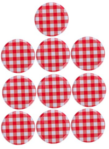 UTHCLO 10 Piezas Tapas De Boca Ancha para Frascos De Repuesto Accesorios para Tapas De Botellas Regulares para Tarros De Gelatina y Mermelada