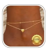 Kenivira fotkedjor för kvinnor silver 925 vattentät flerskikts guld vristlänk för kvinnor justerbar strand vristlänk fotsmycke, Sterlingsilver