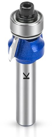 NICAVKIT Radius 2 mm Rounding Cutter with 8 mm Shank, Carbide Round Over Milling Cutter Bits Router Bits Edge Cutter for Woodworking