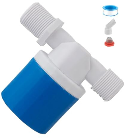 Válvula de Flotador - Válvula de Flotador de Control de Nivel para Tanques de Agua,Accesorio Integrado de Tubería Inteligente Automática para Jardín, Estanque, Piscina Doméstica, Fuente y