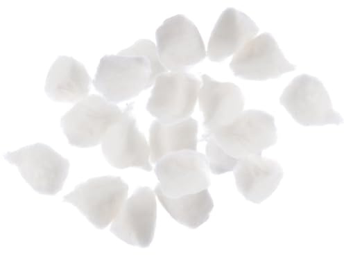 NUOBESTY 12 Beutel Weiße Baumwolle Kosmetik Wattebällchen Sanft zur Haut Geeignet für Salon und Pflege Reinigung
