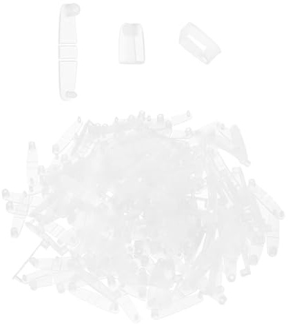 QUARKZMAN 200Stk Plastik Schlüsselanhänger Clips Klare Acryl Transparent | Snap Connectors Tabs Kartenhalter Ringe, Für Schlüssel Ringe Büro Kreditkarte Basteln Schmuckherstellung Bulk