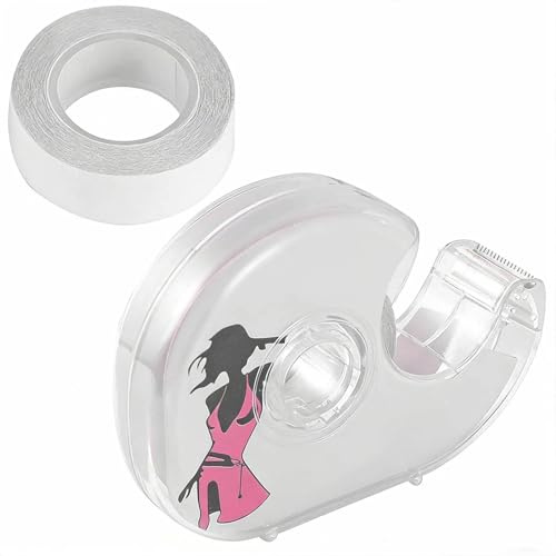 PATKAW Ruban Adhésif pour Vêtements et Soutien 2 Pièces de 5 M en Acrylique Pe, Design Antidérapant pour Tenues de Soirée et Activités en Extérieur