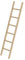 hout Ladder 6 sporten ca. 1,92 mtr