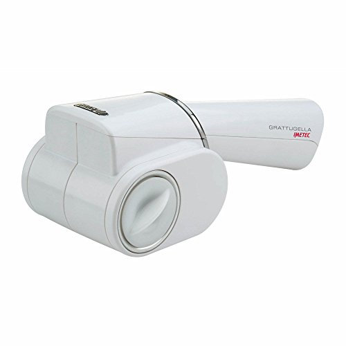 Imetec Grattugella Grattugia Elettrica Ricaricabile, Senza Filo, Formaggio Direttamente nel Piatto, Cordless, Rullo in Acciaio Inox, Autonomia 1 ora, Funzionamento a Pressione, Impugnatura Ergonomica