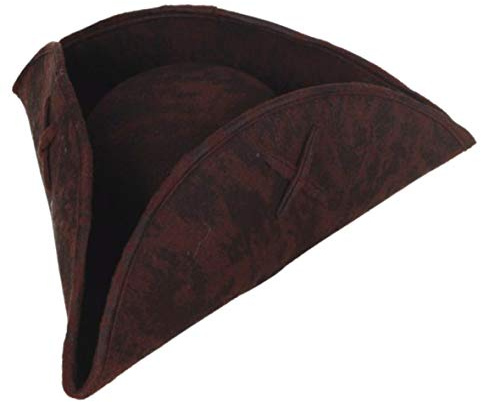 OR Dreispitz Piratenhut de Luxe braun
