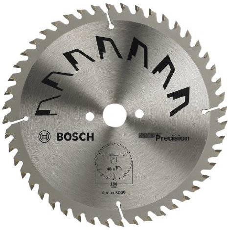 Bosch 2609256934 Precision Sägeblatt, 40 Zähne Hartmetall Sauberes Schneiden, Durchmesser 160 mm, Bohrung 30 mm, 2,5 mm Schnittbreite Reduzierung Ring