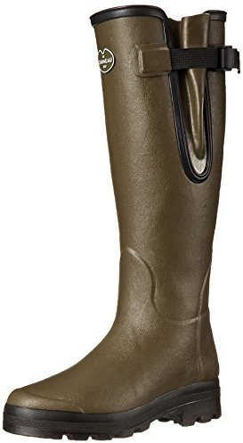 Le Chameau Vierzon Jersey Hommes Bottes Wellington Green Black - 44 EU