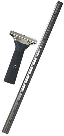 Lewi Fensterwischer 45 cm XXL-Griff, Schiene, Gummi hart Glas-sabzieher Fensterabzieher mit Gummilippe Swischer Profi Wiper für Fenster Scheiben und glatte Fliesen Fensterreinigung putzen Vileda