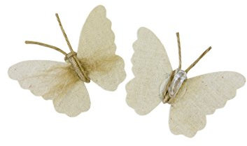 Générique 2 Papillons Lin DÉCO sur Pince