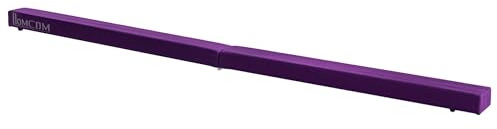 HOMCOM 2.1M 7FT Gymnastics Folding Balance Beam Home Gym Training Exercise Sports - Purple