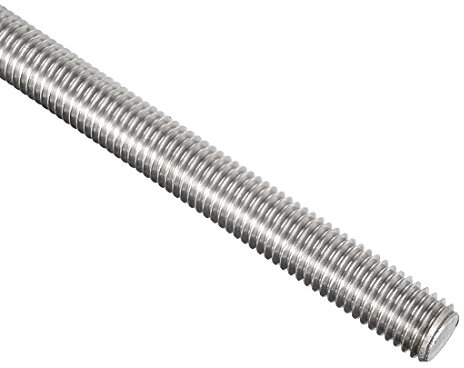 sourcing map M12 x 250mm Vollgewindestange Gewindestange Gewindebolzen Gewindestab 304 Edelstahl Rechtsgewinde Silberton