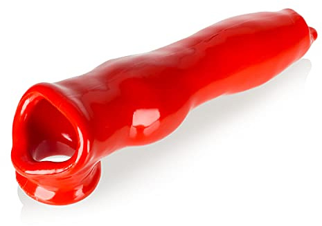 Bondage Masters RED FIDO pup-Knot cocksheath, Penis Sleeve