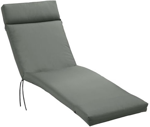 Outsunny Liegenauflage Liegenpolster Sonnenliege Auflage Gartenliege Polsterauflage Bezug Polyester Dunkelgrau 196 x 55 x 8 cm