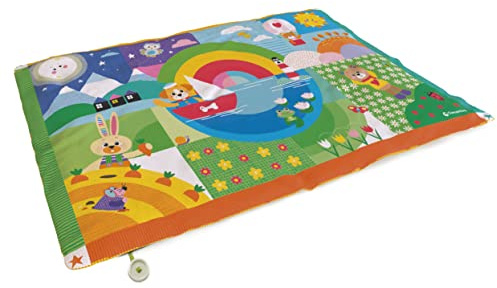 Baby Clementoni for You - Baby Friends Soft Playmat, Tappetino per Neonato 0+ Mesi, Stimola Lo Sviluppo Sensoriale e Motorio con attività Interattive Divertenti, 17802
