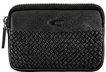 camel active Wave Damen Schlüsseletui Schlüsseltasche Leder Mittelgroß Schwarz